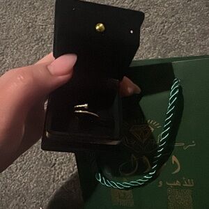 18k Saudi Gold Nail Ring